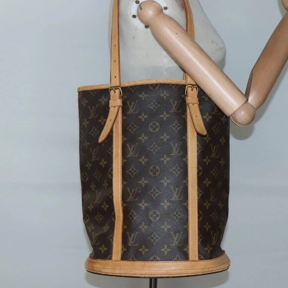 LOUIS VUITTON Monogram Bucket GM Shoulder Bag M42236 LV Auth 132767 - Picture 15 of 16